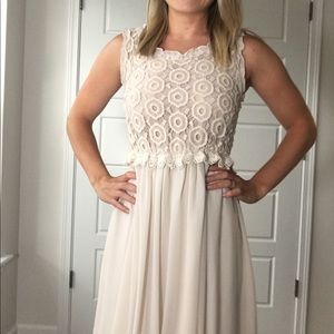 Fit and flare lace dress!